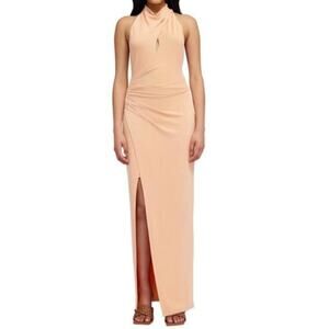 Significant Other Dress Carlita Cowl Halter Neck peach size 12